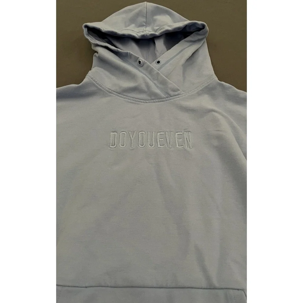 DYE Do You‎ Even Hoodie Womens Medium Blue Leave Your Mark Athletic Sweater
